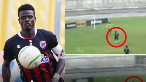 "Ghana League footballers" hope to stop the lock effect. In the end, he was charged with falling down the ball himself